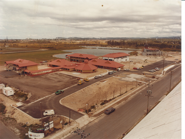 Old history photos of the school building, Surfers Paradise